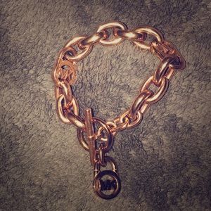 Michael Kors rose gold toggle bracelet